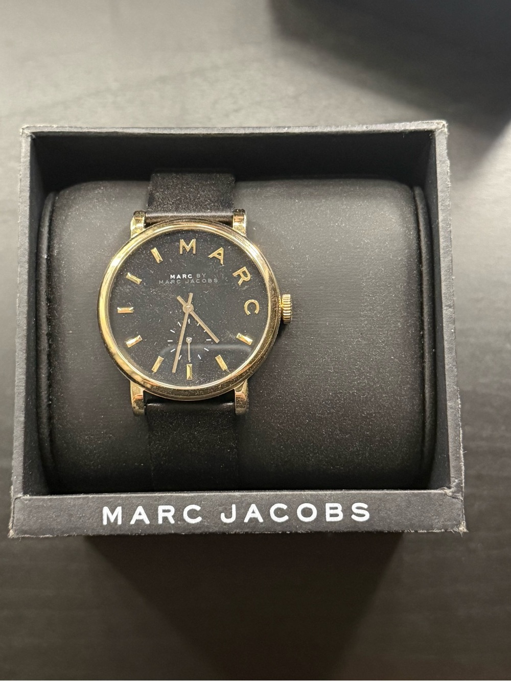 Marc Jacobs Ladies Baker Watch with Gold-Tone Case